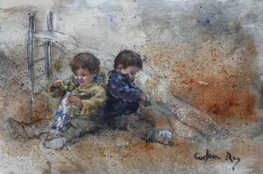 Print of Figurative Children Paintings by Carmen Rey