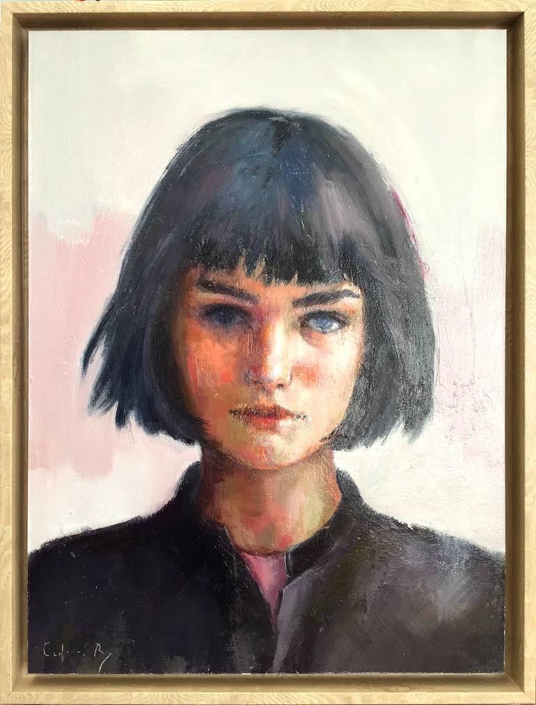 Original Figurative Women Painting by Carmen Rey