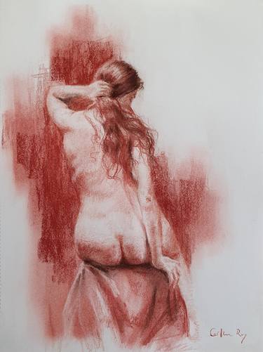 Print of Figurative Women Drawings by Carmen Rey