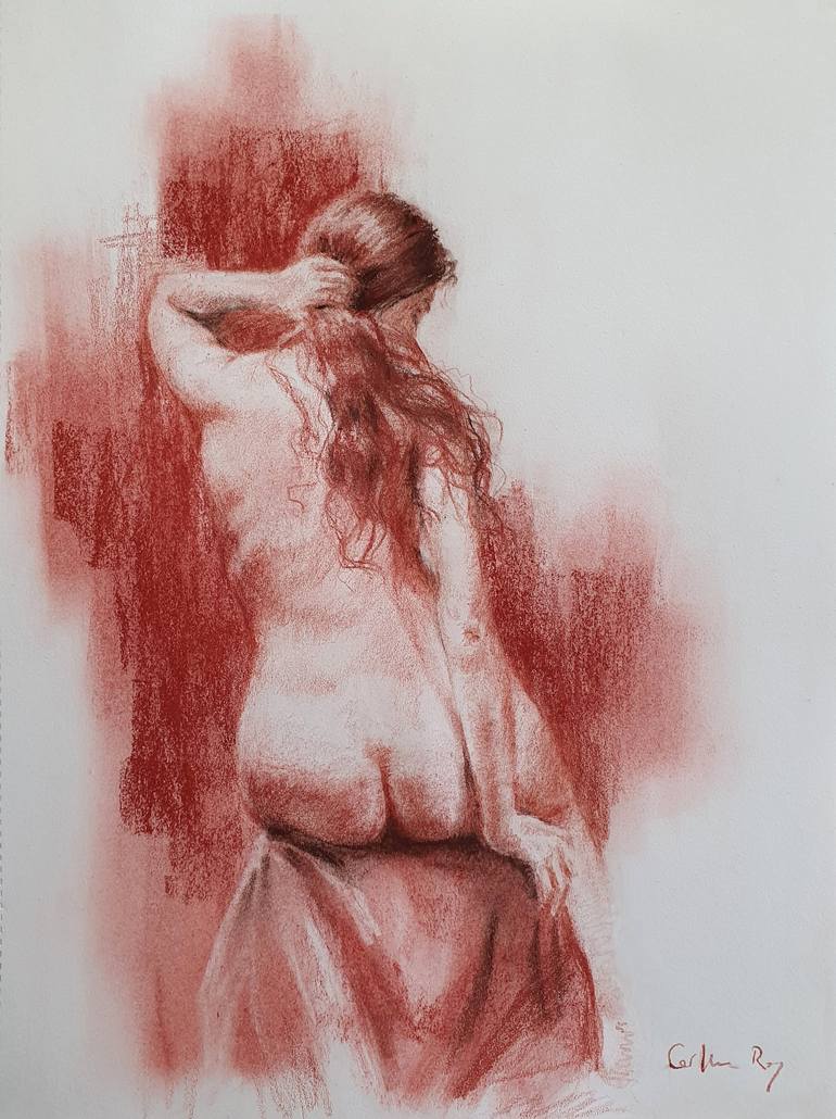 Female nude Drawing by Carmen Rey | Saatchi Art