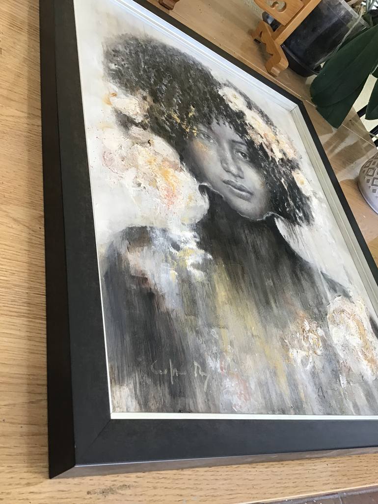 Original Figurative Women Painting by Carmen Rey