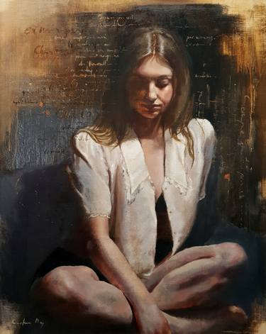 Original Figurative Women Paintings by Carmen Rey