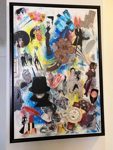 Original Women Collage by Brigitte Nioche