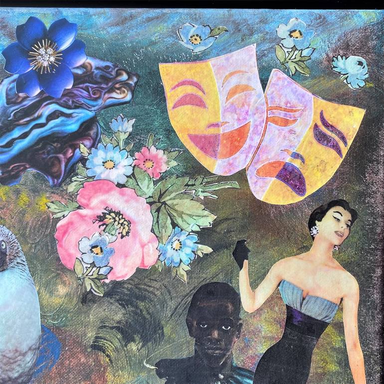 Original Fantasy Collage by Brigitte Nioche