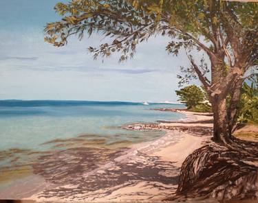 Original Beach Painting by Elena Leto