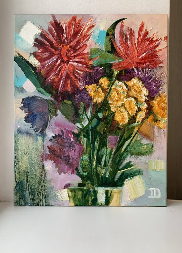 Original Fine Art Floral Painting by Irina Davydova