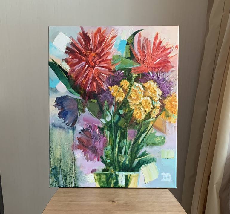 Original Fine Art Floral Painting by Irina Davydova