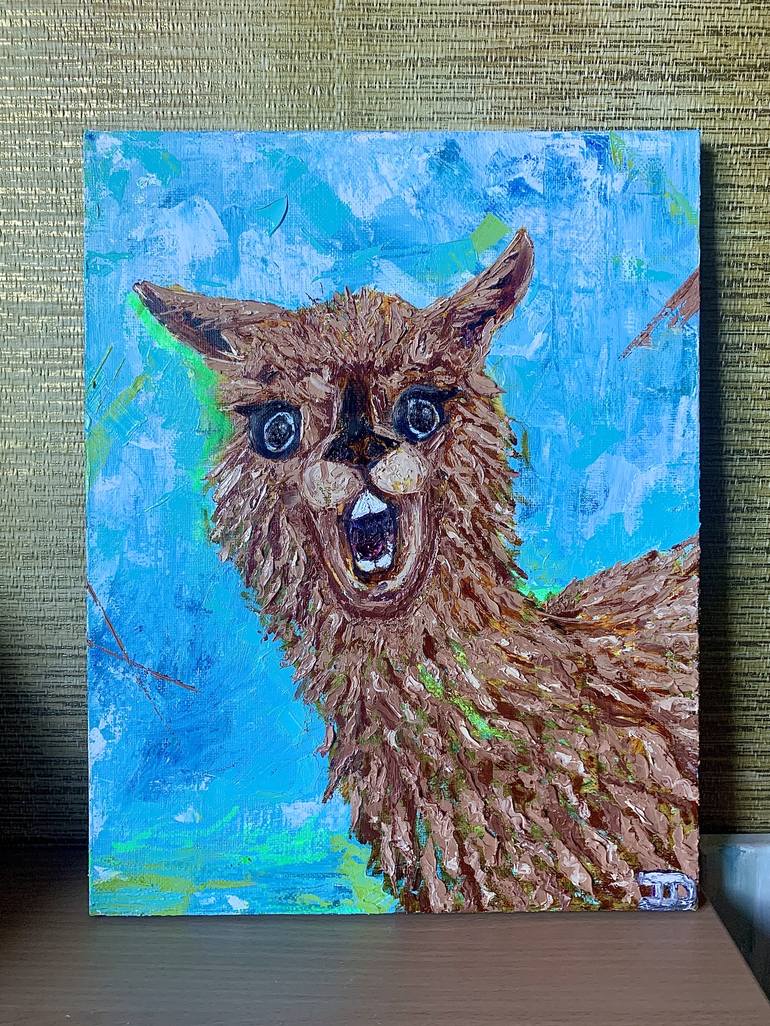 Original Expressionism Animal Painting by Irina Davydova