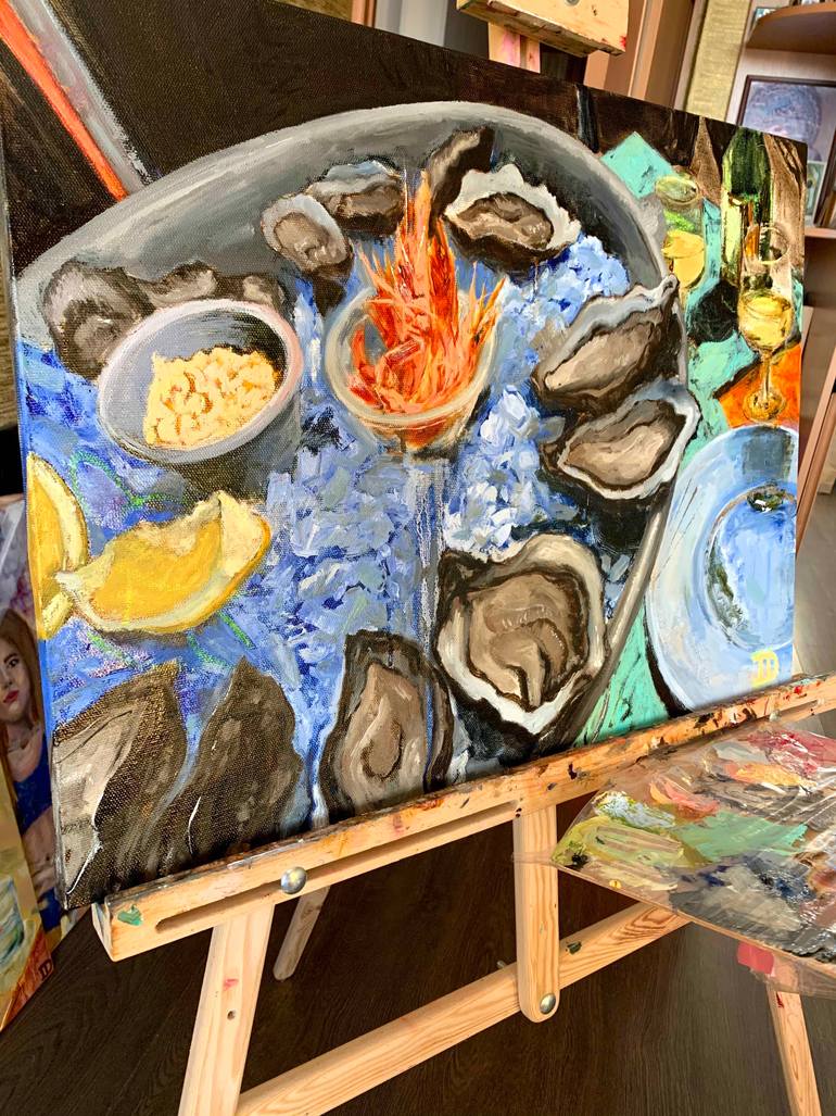 Original Expressionism Still Life Painting by Irina Davydova