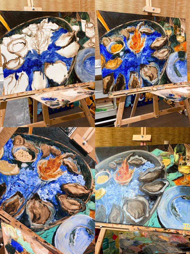 Original Expressionism Still Life Painting by Irina Davydova
