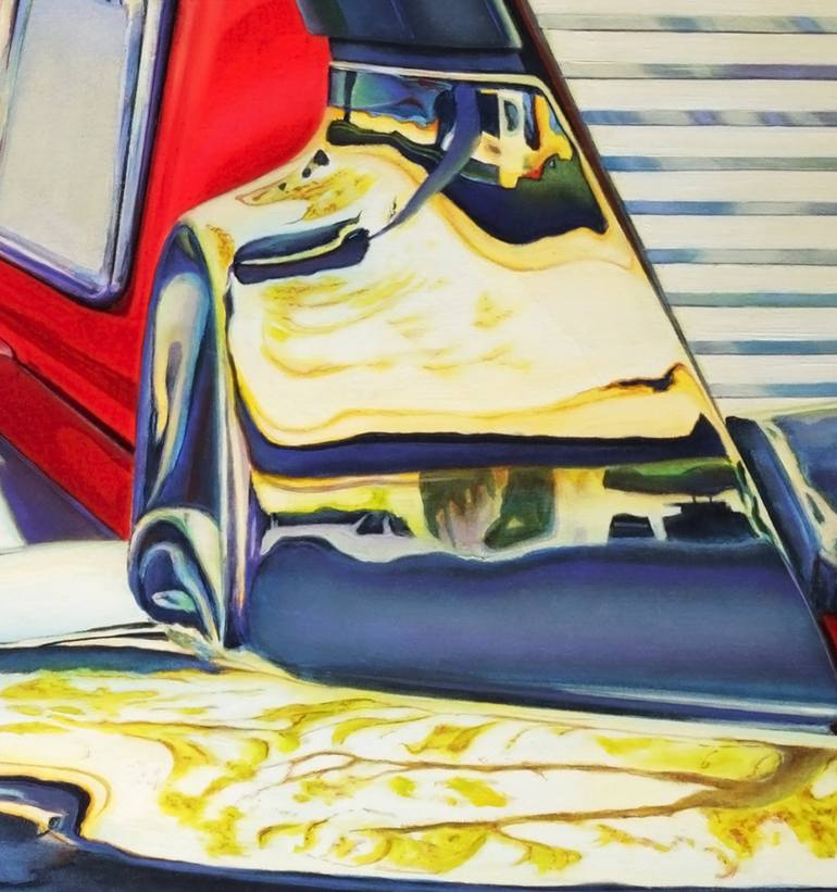 Original Conceptual Car Painting by John Chan