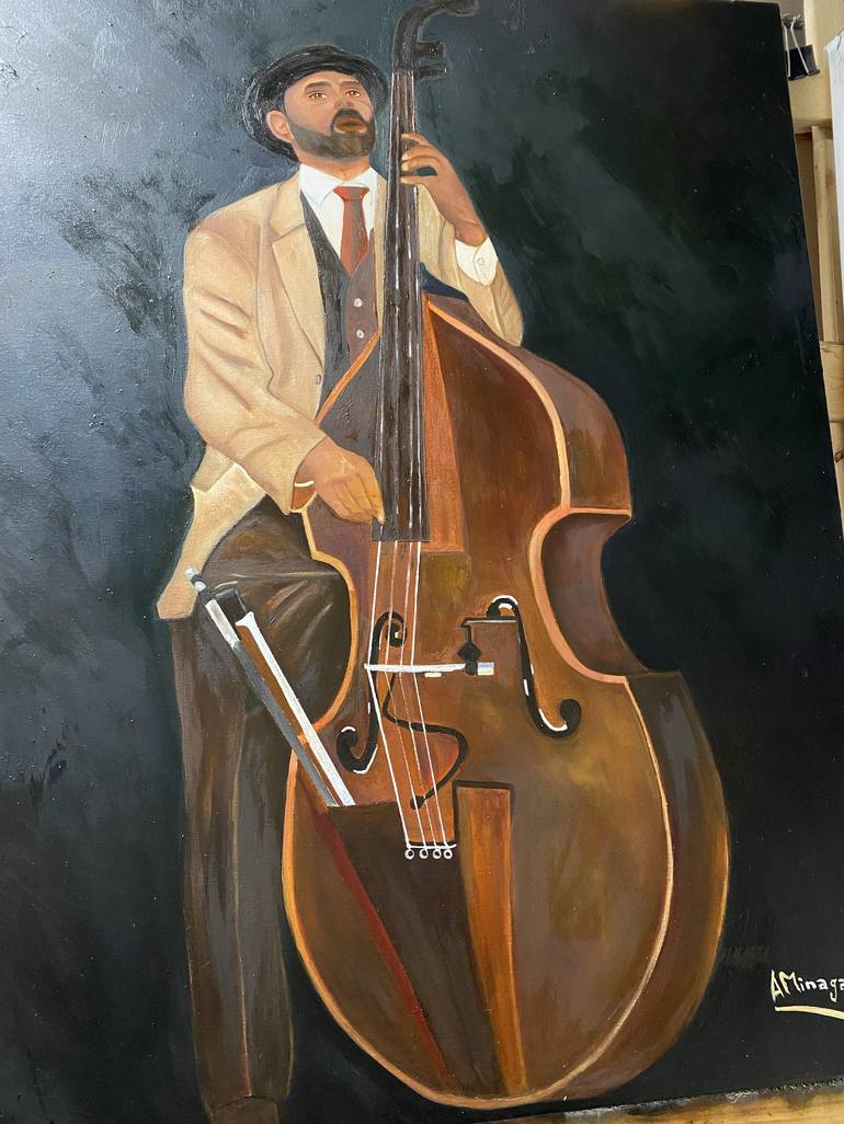Original Contemporary Performing Arts Painting by A Minagar