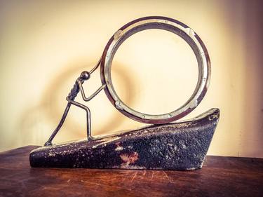 Original Art Deco Still Life Sculpture by Haris Alexandrou