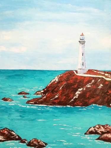 Lighthouse Oil Paintig thumb