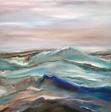 Print of Abstract Expressionism Seascape Paintings by Nat ViGa