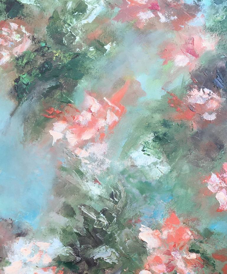 Original Abstract Expressionism Floral Painting by Nat ViGa