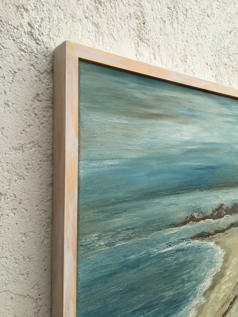 Original Impressionism Beach Painting by Nat ViGa