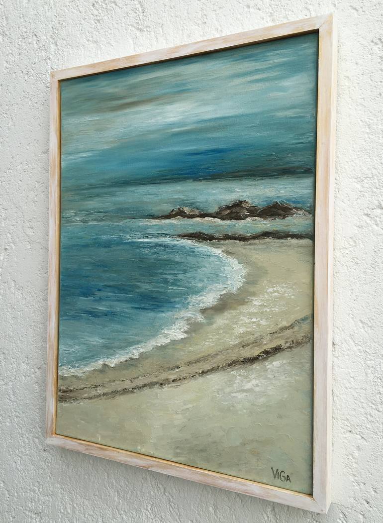 Original Beach Painting by Nat ViGa