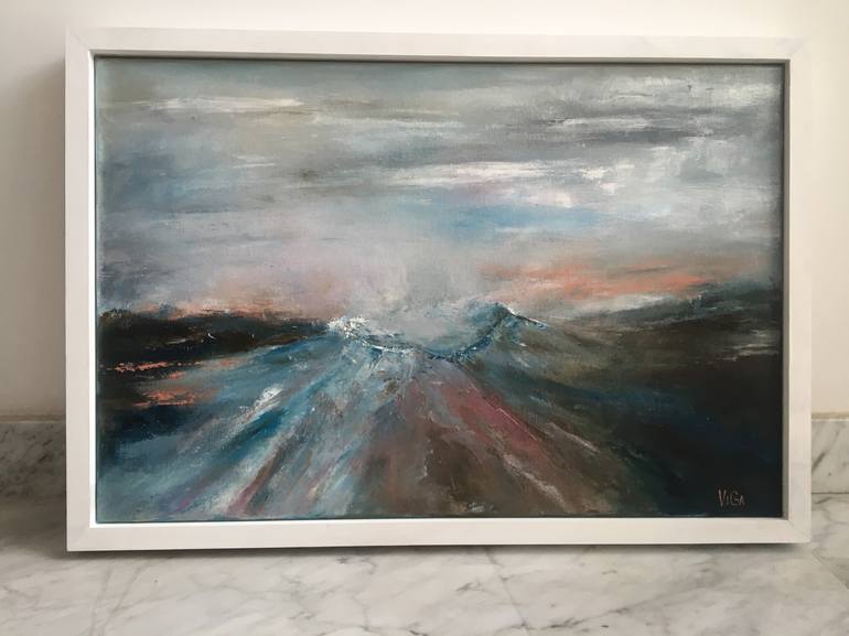 Original Abstract Landscape Painting by Nat ViGa