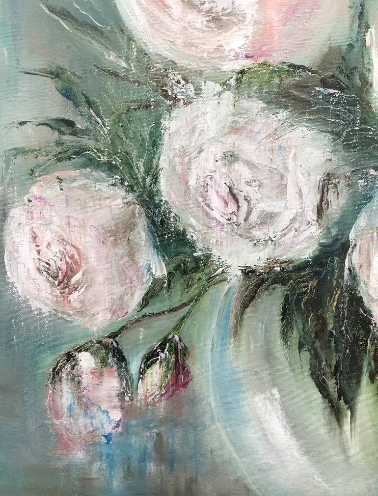 Original Expressionism Floral Painting by Nat ViGa