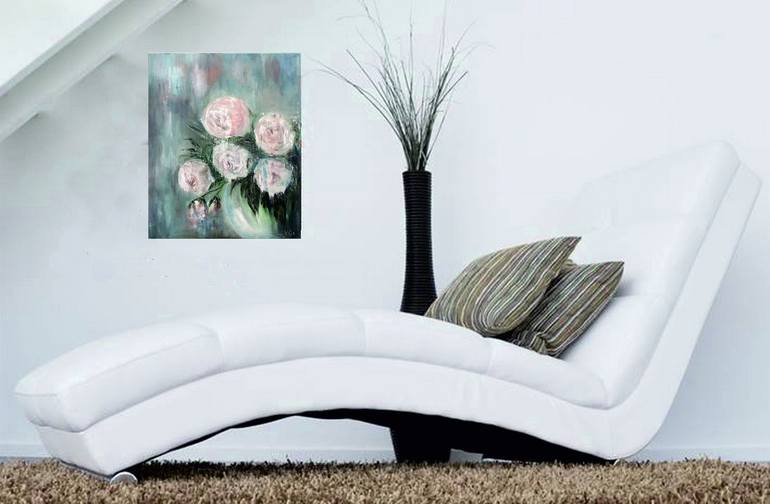 Original Expressionism Floral Painting by Nat ViGa