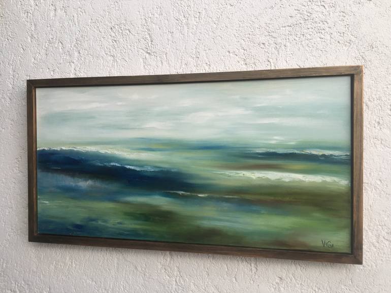 Original Expressionism Seascape Painting by Nat ViGa