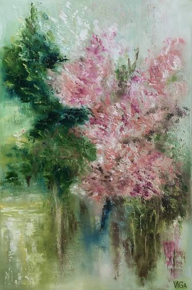 Original Expressionism Botanic Paintings by Nat ViGa