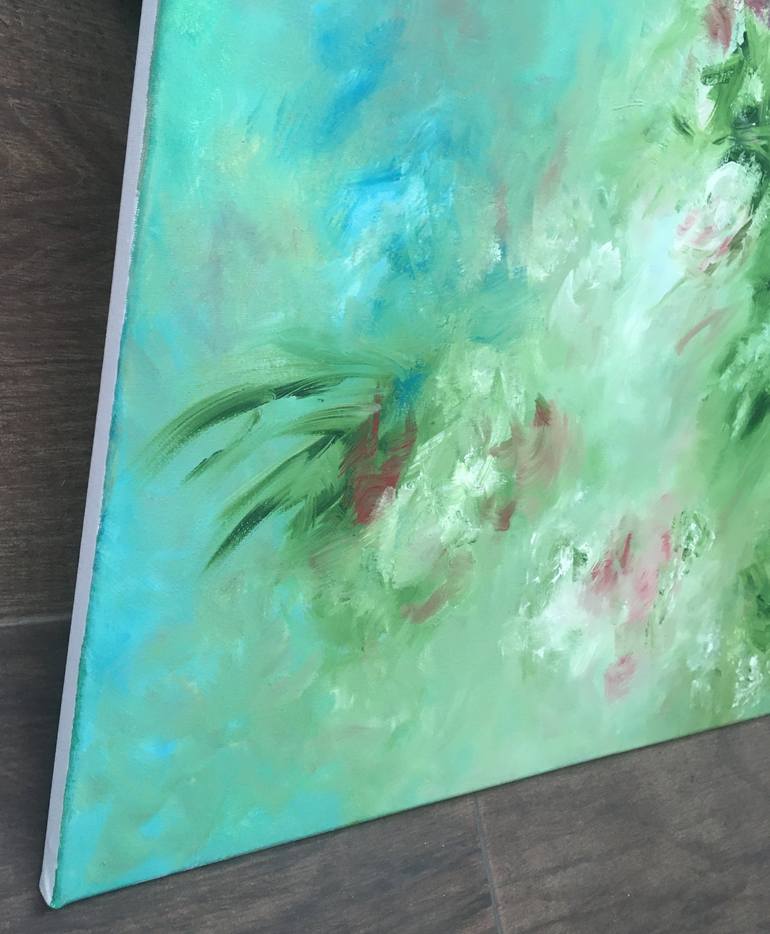 Original Abstract Expressionism Floral Painting by Nat ViGa