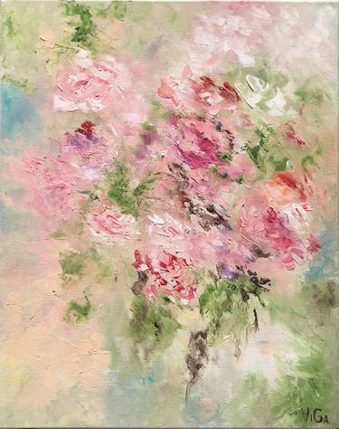 Original Abstract Floral Paintings by Nat ViGa