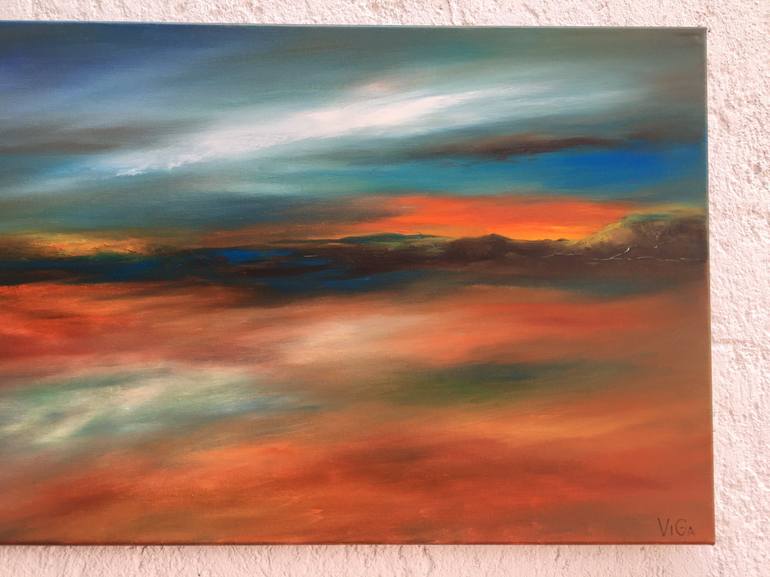 Original Abstract Expressionism Seascape Painting by Nat ViGa