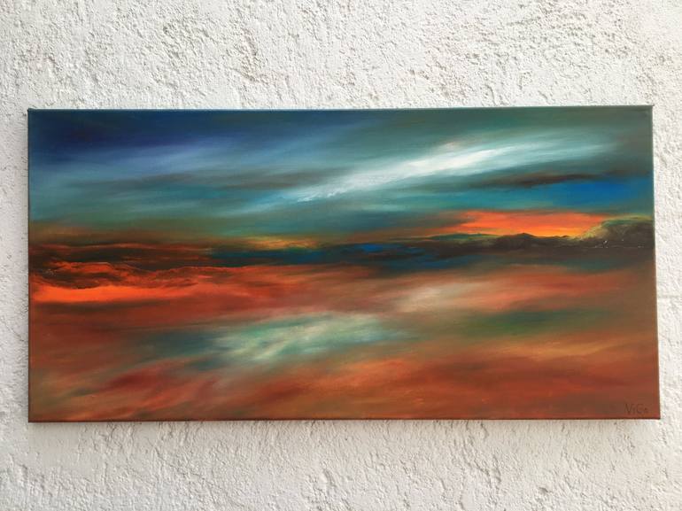 Original Abstract Expressionism Seascape Painting by Nat ViGa