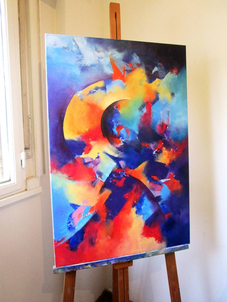 Original Abstract Painting by Leni Ladino