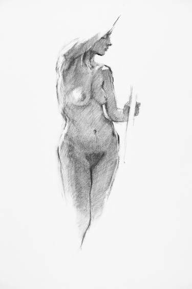 Original Figurative Body Drawings by Linda Pearlman Karlsberg