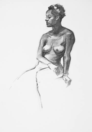 Original Figurative Body Drawings by Linda Pearlman Karlsberg