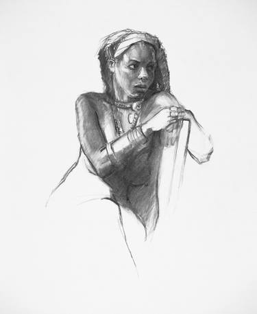 Original Figurative Body Drawings by Linda Pearlman Karlsberg