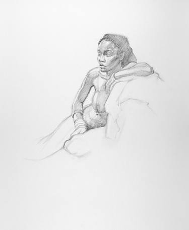 Original Figurative Body Drawings by Linda Pearlman Karlsberg