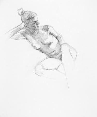 Original Figurative Body Drawings by Linda Pearlman Karlsberg