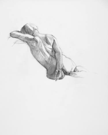 Original Figurative Body Drawings by Linda Pearlman Karlsberg