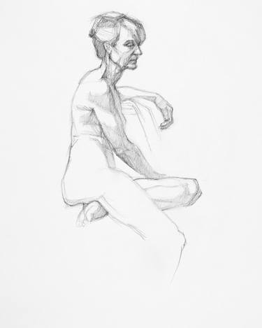 Original Figurative Body Drawings by Linda Pearlman Karlsberg