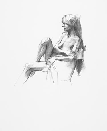 Original Figurative Body Drawings by Linda Pearlman Karlsberg