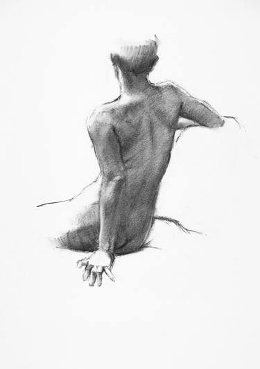 Original Figurative Body Drawings by Linda Pearlman Karlsberg