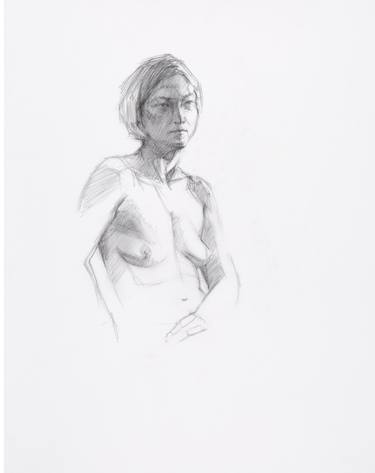 Original Figurative Body Drawings by Linda Pearlman Karlsberg