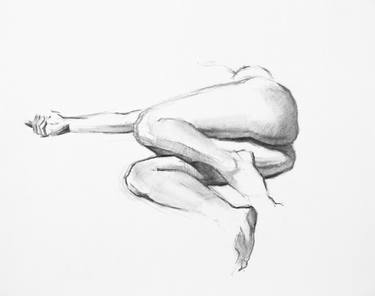 Original Figurative Body Drawings by Linda Pearlman Karlsberg