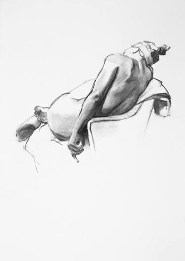 Original Figurative Body Drawings by Linda Pearlman Karlsberg