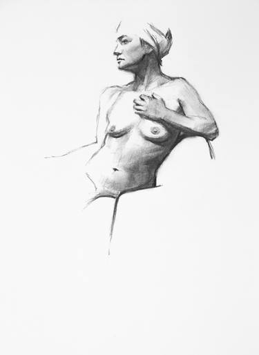 Original Figurative Body Drawings by Linda Pearlman Karlsberg