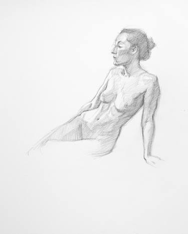 Original Figurative Body Drawings by Linda Pearlman Karlsberg