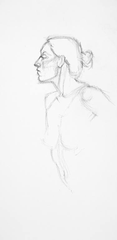 Original Figurative Body Drawings by Linda Pearlman Karlsberg