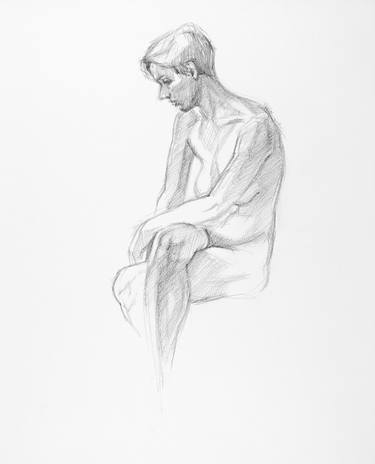 Original Figurative Body Drawings by Linda Pearlman Karlsberg