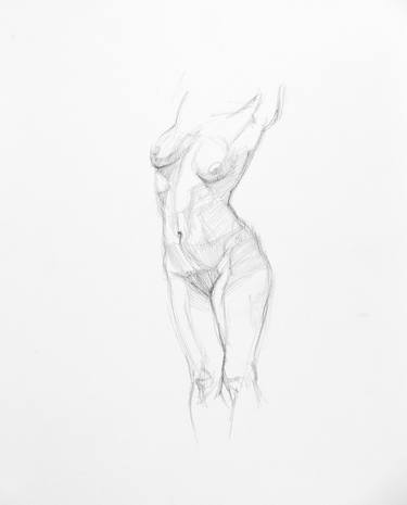 Original Figurative Body Drawings by Linda Pearlman Karlsberg