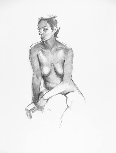 Original Figurative Body Drawings by Linda Pearlman Karlsberg